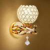 1Pc Modern Chrome Silver Crystal LED Wall Light bed Sconce With rope Switch
