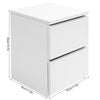 Bedside Table with 2 Drawers Modern Night Stand Photo Frame Display Table Home