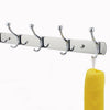 Coat Clothes Door Holder 6/12 Hooks Rack Hat Wall Hanger Rail Stainless Steel