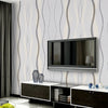3D Curve Stripe Wallpaper Roll Non-Woven Wall Sticker Vinyl Textured Decals Deco