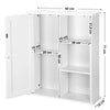 Bathroom Cabinet Single Double Door Wall Mounted Cupboard Bedroom Storage Unit