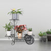 Rustproof Metal Plant Stand Garden Decor Flower Shelf Mutli Tier Stand 4-9 Pots