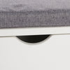 Shoe Bench Shoes Storage Rack Wooden Cabinet Padded Seat Cushion Hallway White