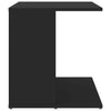 Living Room Modern Side Table Black 45x45x48 cm Chipboard