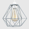 Metal Pendant Light Shade Ceiling Industrial Geometric Wire Cage Lampshade Lamp