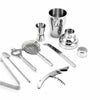 14pc Professional Stainless Steel Cocktail Maker Set Cocktail Shaker Wooden Rack