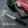 Zinc Alloy + Stainless Steel Meat Mallet Tenderizer Steak Beef Chicken Hammer UK