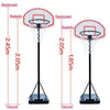 Free Standing Basketball Net Hoop Backboard Adjustable Stand Set Wheels Portable