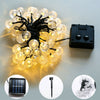 60 LED SOLAR POWERED RETRO BULB STRING LIGHTS GARDEN OUTDOOR FAIRY SUMMER LAMP