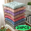 2/4x Square Thick Cushions Chair Seat Pad TIE ON Dining Bed Room Garden Kitchen