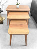 Nest of Tables, Nested Tables, Lamp Side, Coffee Furniture, Brown, Wood