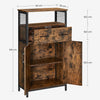 Modern Side Cabinet Kitchen Bedroom Hall Metal Small Sideboard Storage Furniture
