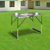 Portable Camping Table Alu Folding Adjustable Height Outdoor Picnic Party Desk