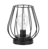Battery Operated LED Desk Lamp Industrial Retro Light Up Bedside Lantern HomeMAT