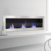 Fireplace 900/1200/1400mm Wide Bio Fireplace Inset Wall Hanging Biofire Glass