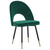 1/2/4/6 Velvet Dining Chairs Set Padded Seat Metal Leg Kitchen Home Office Chair