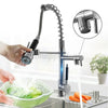 360° Swivel Pull Out Spray Taps Mixer Kitchen Sink Mixing Tap Spring Neck