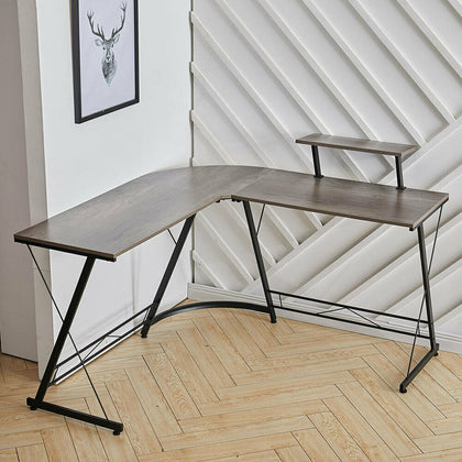 Corner L Shaped Computer Gaming Desk Laptop PC Table Home Office Study Working
