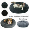 M-XL Soft Plush Comfy Calming Dog Bed Self-Warming Fluffy Anti Anxiety Donut Bed