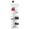 White Shoes Rack 8‑Layer Fish Bone Shoes Organizer Shelf Stand Home With Drawer