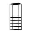 5Tier Clothes Rail Heavy Duty Garment Hanging Rack Shoe Storage Shelf Display UK