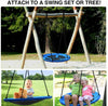 100cm Giant Nest Web Rope Hanging Tree Swing Seat Round Backyard Playground UK