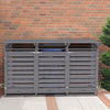 Double/Triple Wheelie Bin Store Storage Shed Outdoor Garden Rubbish Bin Screen