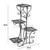 4 Tier Layer Flower Plant Pot Stand Display Shelf Home Garden Outdoor Decor Rack