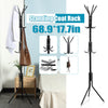 Coat Stand Coat Hat Jacket Umbrella Floor Standing Rack Clothes Hanger 12 Hooks