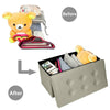 Practical PU Leather Bedroom Foldable Ottoman Storage Foot Stool Seat Box UK