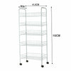 2-5 Tier Metal Vegetable Fruit Rack Stand Storage Holder Kitchen Corner Shelf