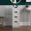 Priano Free Standing Unit 4 Drawer Bathroom Storage Tidy Floor Cabinet Cupboard