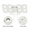 3D Digital Wall Clock LED Display USB Powered Alarm Clock Brightness Auto Dimmer