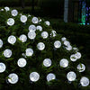 100-20LED SOLAR POWERED RETRO BULB STRING LIGHT GARDEN OUTDOOR FAIRY SUMMER LAMP