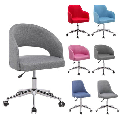Computer Desk Chair Office Home PC Chair Adjustable Height Swivel Chairs Fabric