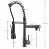 Modern Kitchen Sink Mixer Tap Pull Out Sprayer 360° Swivel Waterfall Spout Black