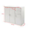 Sideboard Cabinet Cupboard Unit Storage Furniture With Drawers & Doors 4 Colors