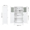 Bathroom Storage Cabinet Floor Standing Cabinet Cupboard with Door Storage Units