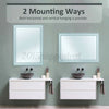 500X700 IP45 Waterproof Touch Control Light LED Illuminated Bathroom Mirror UK