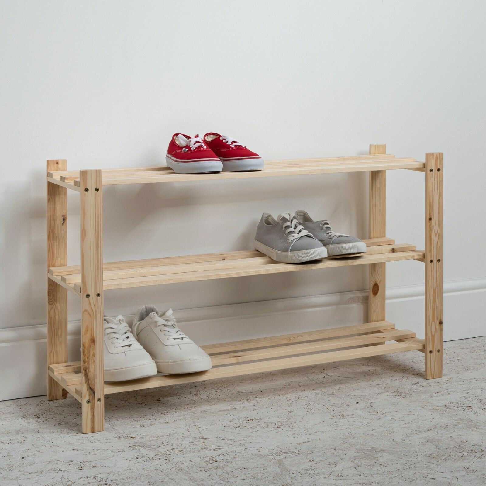 Argos pine outlet shoe rack