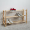 Shoe Rack Storage Unit in Pine 5 Tier Pine Wooden Choice of Sizes