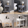 Slim Side Table Bedroom Bedside Table Unit Sofa Cabinet Nightstand With Drawer
