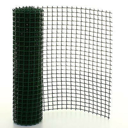 19MM PLASTIC MESH FLEXIBLE FENCING NETTING GREEN GARDEN OUTDOOR 0.5M x 5M ROLLS