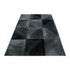 CHECK MODERN DESIGN RUG BLACK GREY SOFT LARGE FLOOR BEDROOM CARPET RUGS