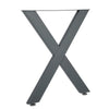 Set of 2 Heavy Duty X Shape Industrial Table Legs for Dining/Bench/O
