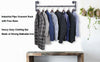 Industrial Wall Mounted Garment Rack Clothes Rail Pipe Storage Hanging Hanger