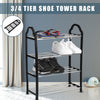 4 TIER SHOE RACK STORAGE ORGANISER STAND SHELF SHOE TRAINERS HOLDS 6-8 PAIRS