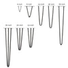 4x Premium Metal Hairpin Table Legs + Free Screws Guide+Floor Protector Feet Cap