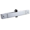 Thermostatic Bar Shower Mixer Valve Bathroom Chrome Twin Head Square Bath Set