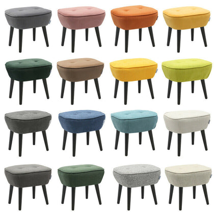 Large Footstool Pouffe Button Chair Footrest Stool Poof Living Room Foot Stool